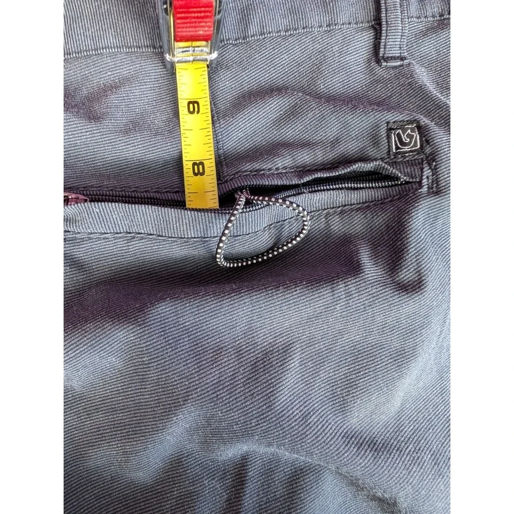 Burnside 360 Hybrid Series 38 Charcoal Gray Classic Boardshort Fine Stripe